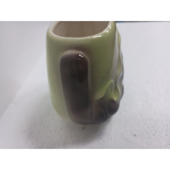 VTG Royal Copley Harmony Leaf Planter Vase Chartreuse Green Ceramic Mid Century - Picture 5 of 9